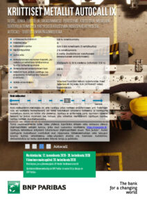 KRIITTISET METALLIT AUTOCALL IX